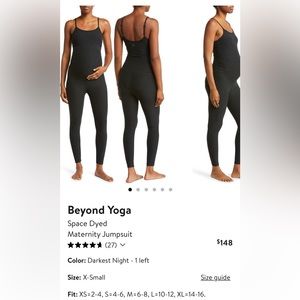Beyond the Bump by Beyond Yoga Space Dyed Maternity Jumpsuit in Darkest Night
